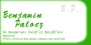 benjamin palocz business card